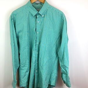 Southern Tide green Plaid Shirt size L